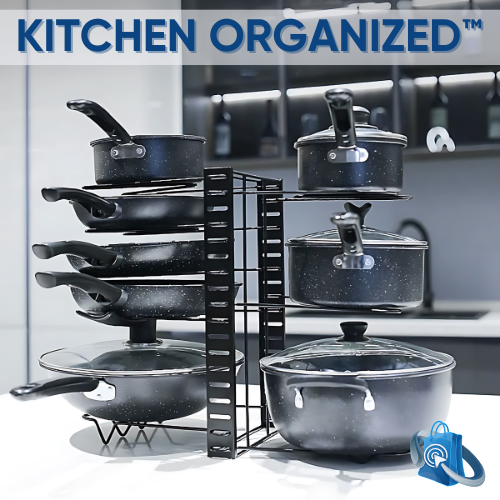 KITCHEN ORGANIZED™- Organizador Para Ollas Y Sartenes