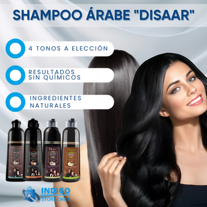 SHAMPOO ÁRABE "DISAAR" CUBRE TUS CANAS 400ml